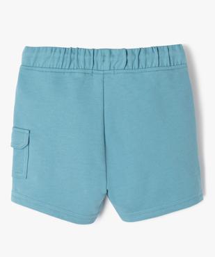 Bermuda en maille souple à poche cargo bébé garçon vue3 - GEMO(BEBE DEBT) - GEMO