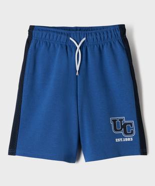 Bermuda de sport avec bandes latérales ajourées garçon - Camps United vue1 - CAMPS - GEMO