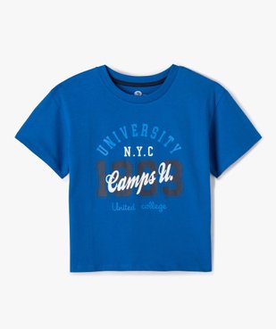 Tee-shirt fille à manches courtes avec inscription  –  Camps United vue2 - CAMPS UNITED - GEMO