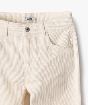 Pantalon en velours côtelé coupe Straight taille ajustable fille vue4 - GEMO (JUNIOR) - GEMO