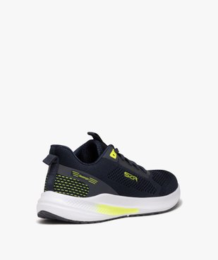 Baskets homme unies à lacets dessus en mesh avec détails fluo - Slazenger vue4 - SLAZENGER - GEMO