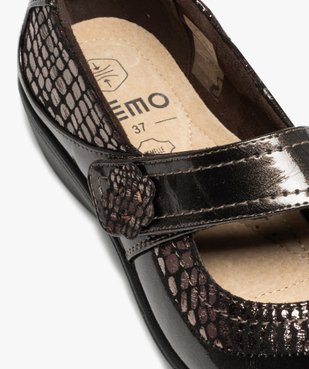 Chaussures confort femme en matière scintillante vue6 - GEMO (CONFORT) - GEMO