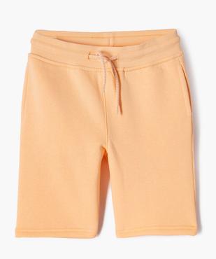 Bermuda en maille avec intérieur molletonné garçon vue1 - GEMO (ENFANT) - GEMO