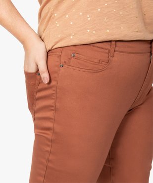 Pantalon femme coupe slim en maille extensible vue2 - GEMO (G TAILLE) - GEMO