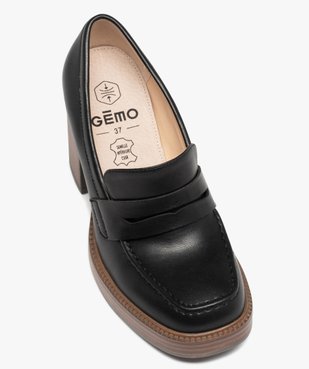 Mocassin à plateforme et talon haut femme vue5 - GEMO(URBAIN) - GEMO