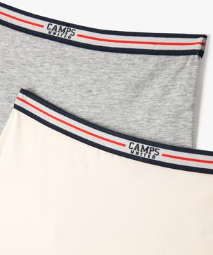 Boxers en coton stretch fille (lot de 2) - Camps United vue2 - CAMPS GEMO FOR GOOD - GEMO
