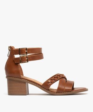 Sandales à talon avec double bride cheville femme - Valentina Baldano vue1 - VALENTINA BALDA - GEMO