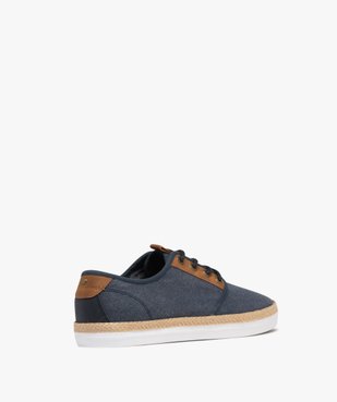 Baskets en toile avec semelle de corde homme vue4 - URBAN STEPS - GEMO