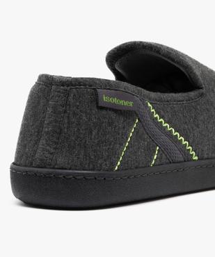Chausson pantoufles en jersey doublé velours homme - Isotoner vue6 - ISOTONER - GEMO