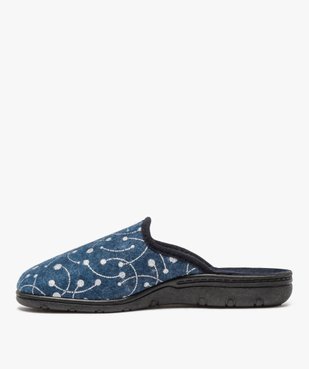 Chaussons femme mules confort avec décor brillant vue3 - GEMO(HOMWR FEM) - GEMO