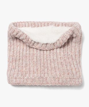 Echarpe snood en maille pailletée avec doublure sherpa fille vue1 - GEMO 4G FILLE - GEMO