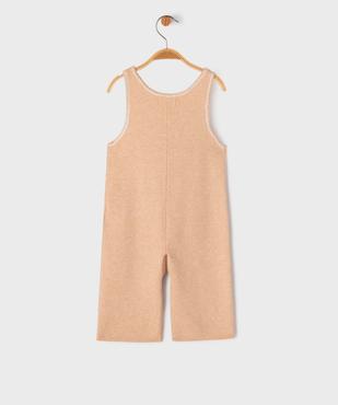 Combinaison en maille avec motifs fleuris brodés bébé fille vue4 - GEMO 4G BEBE - GEMO