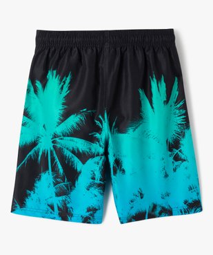 Short de bain à motifs palmiers garçon vue3 - GEMO 4G GARCON - GEMO