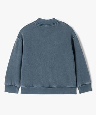 Sweat boutonné avec motif brodé et intérieur molletonné garçon vue3 - GEMO (ENFANT) - GEMO