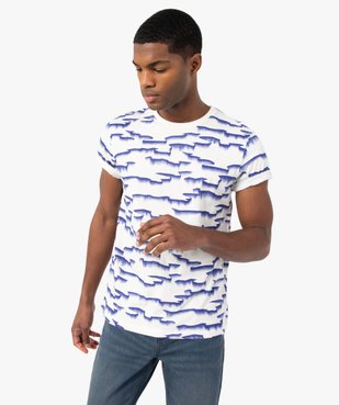 Tee-shirt homme imprimé bicolore vue1 - GEMO (HOMME) - GEMO