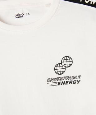 Tee-shirt manches courtes spécial sport garçon vue5 - GEMO 4G GARCON - GEMO