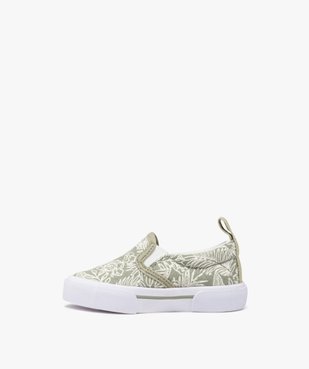 Tennis en toile sans lacets à imprimé tropical bébé garçon vue4 - CAMPS US - GEMO