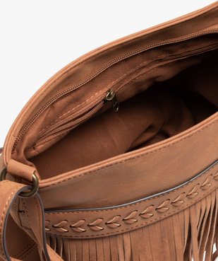 Sac femme avec franges sur l’avant vue3 - GEMO (ACCESS) - GEMO