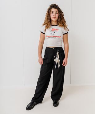 Tee-shirt manches courtes à motif Snoopy fille - Peanuts vue5 - SNOOPY - GEMO