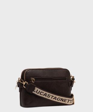 Sac en matière grainée avec deux bandoulières amovibles femme - LuluCastagnette vue4 - LULU CASTAGNETT - GEMO
