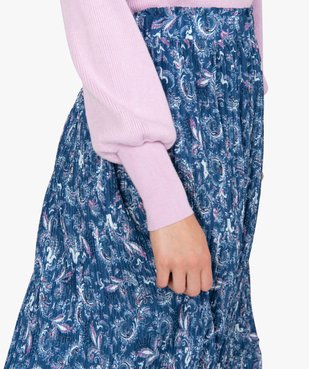 Jupe femme longue plissée à motifs vue2 - GEMO(FEMME PAP) - GEMO