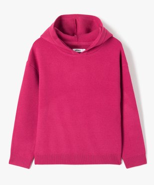 Pull fille à capuche avec rayures pailletées vue1 - GEMO (ENFANT) - GEMO