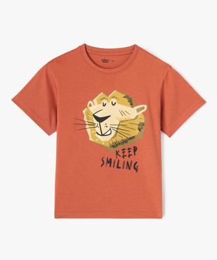 T-shirt imprimé animal garçon vue1 - GEMO 4G GARCON - GEMO