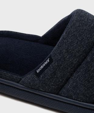 Chaussons mules en textile matelassé homme - Isotoner vue6 - ISOTONER - GEMO