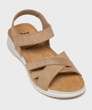 Sandales confort avec brides pailletées femme vue5 - G'FLEX - GEMO