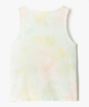 Haut de pyjama débardeur effet tie and dye fille vue3 - GEMO 4G FILLE - GEMO