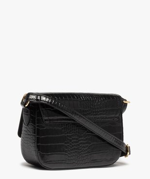 Sac besace femme compact verni motif animalier vue2 - GEMO (ACCESS) - GEMO