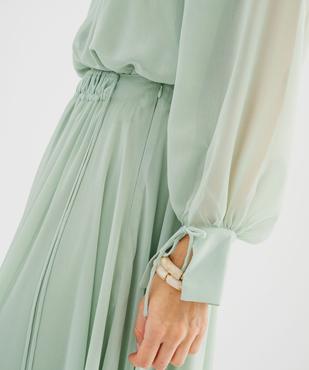 Jupe fluide en mousseline femme vue3 - GEMO 4G FEMME - GEMO