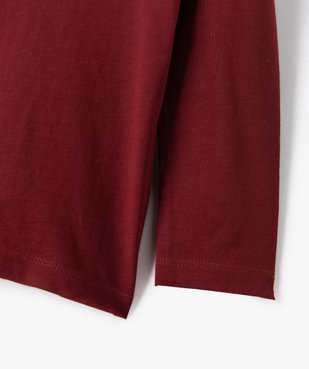 Tee-shirt garçon manches longues à poche poitrine vue3 - GEMO C4G GARCON - GEMO