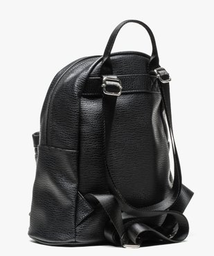 Petit sac à dos grainé avec pompon vue2 - GEMO (ACCESS) - GEMO