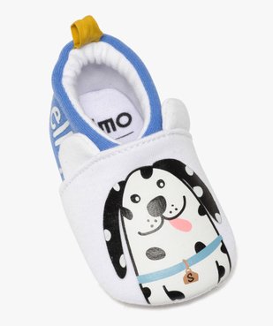 Chaussons de naissance bébé garçon imprimés chien vue5 - GEMO C4G BEBE - GEMO