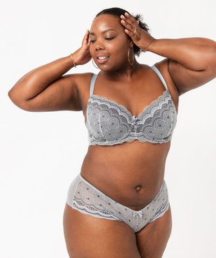 Soutien-gorge grande taille à armatures et coques fines  vue3 - GEMO(HOMWR FEM) - GEMO