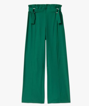 Pantalon large avec boucles à la ceinture femme vue4 - GEMO(FEMME PAP) - GEMO