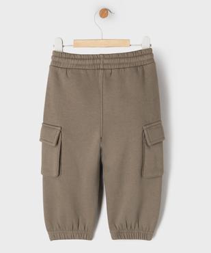 Jogging cargo en molleton doux bébé garçon vue3 - GEMO 4G BEBE - GEMO