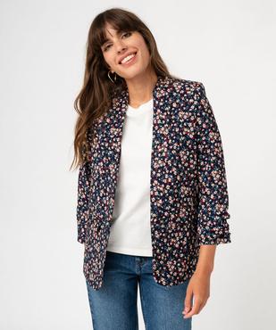 Veste à manches ¾ froncées femme vue1 - GEMO(FEMME PAP) - GEMO