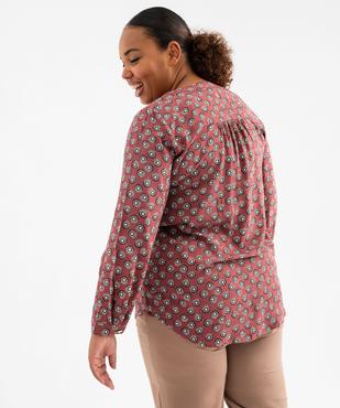 Chemise à manches longues imprimée femme grande taille vue3 - GEMO 4G GT - GEMO