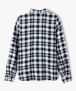 Chemise fille fluide à carreaux vue3 - Nikesneakers (JUNIOR) - Nikesneakers