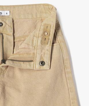 Short en jean large à revers au coloris unique fille vue2 - GEMO (ENFANT) - GEMO