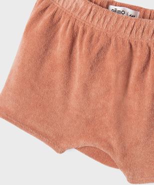 Pyjashort 2 pièces en textile éponge bébé fille vue3 - GEMO(BB COUCHE) - GEMO