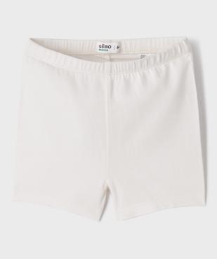 Short moulant en coton stretch fille vue1 - GEMO 4G FILLE - GEMO