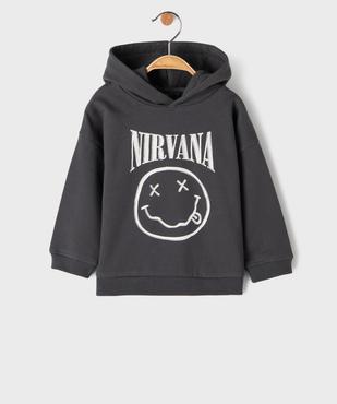 Sweat à capuche avec inscription bébé garçon - Nirvana vue1 - NIRVANA - GEMO