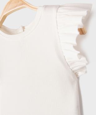 Tee-shirt sans manches avec volants sur les épaules bébé fille vue2 - GEMO 4G BEBE - GEMO