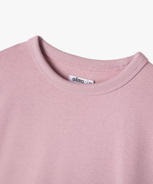 Sweat léger intérieur bouclette garçon vue6 - GEMO (JUNIOR) - GEMO