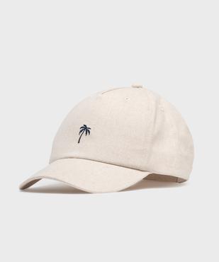 Casquette en coton/lin à broderie palmier garçon vue1 - GEMO (ACCESS) - GEMO