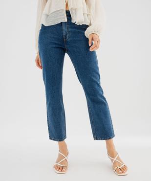 Jean cropped straight taille haute femme vue1 - GEMO 4G FEMME - GEMO