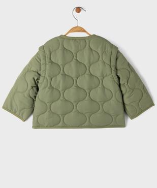Blouson matelassé avec manches amovibles bébé fille vue5 - GEMO(BEBE DEBT) - GEMO